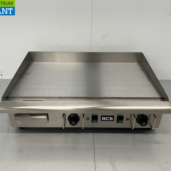 Edelstahl Bratpfanne Griddle glatt 74 cm 400V Horeca
