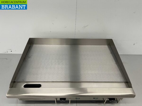 Edelstahl Bratpfanne Griddle glatt 74 cm 400V Horeca – Bild 4