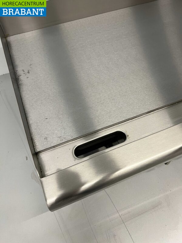 Edelstahl Bratpfanne Griddle glatt 74 cm 400V Horeca – Bild 5