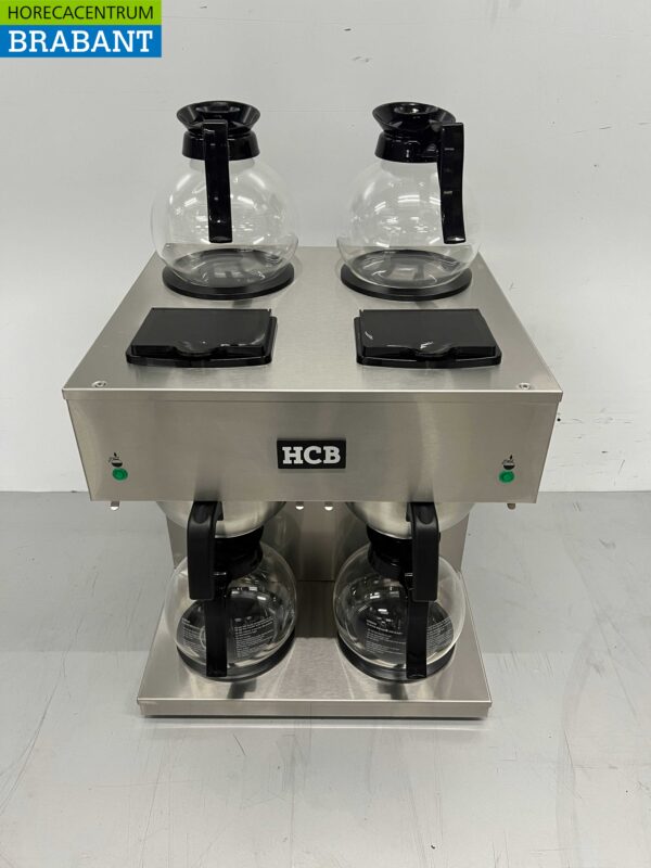 Edelstahl HCB Doppel-Kaffeemaschine Kaffeemaschine 2 x 1,8 Liter 230V Horeca