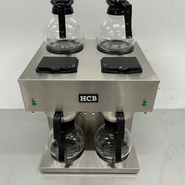 Edelstahl HCB Doppel-Kaffeemaschine Kaffeemaschine 2 x 1,8 Liter 230V Horeca