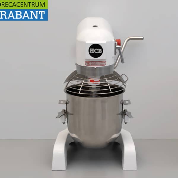 HCB Edelstahl-Planetenmischer, Mischer mit Edelstahlbehälter, 10 Liter, 230 V, Bäckerei, Gastronomie