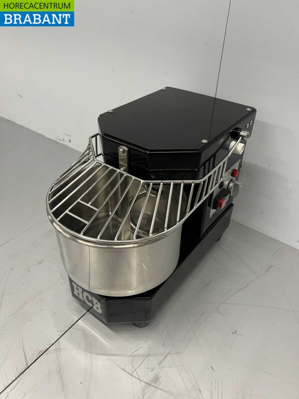 Edelstahl HCB Spiralkneter Teigkneter 8 Liter Schwarz 230V Horeca – Bild 2