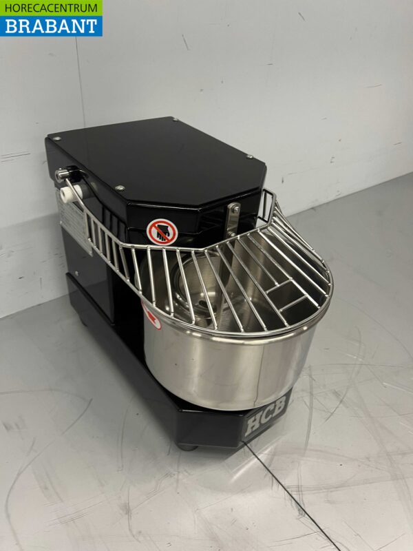 Edelstahl HCB Spiralkneter Teigkneter 8 Liter Schwarz 230V Horeca – Bild 3