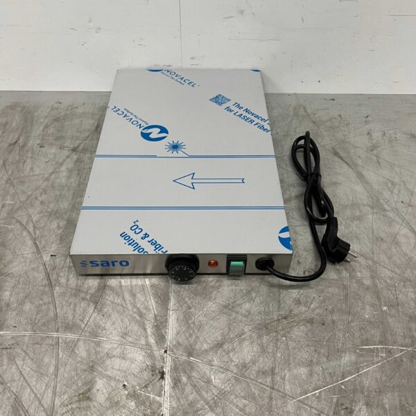 Saro ROM Warmhalteplatte aus Edelstahl Rechaud 33 x 53 cm 230V Horeca