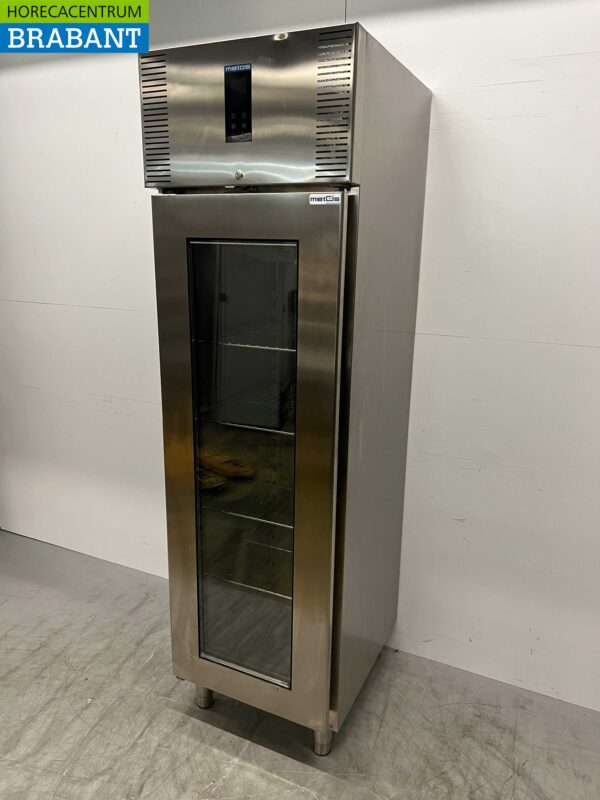 Edelstahl Polaris Glastürkühlschrank 562 Liter 230V Horeca – Bild 2