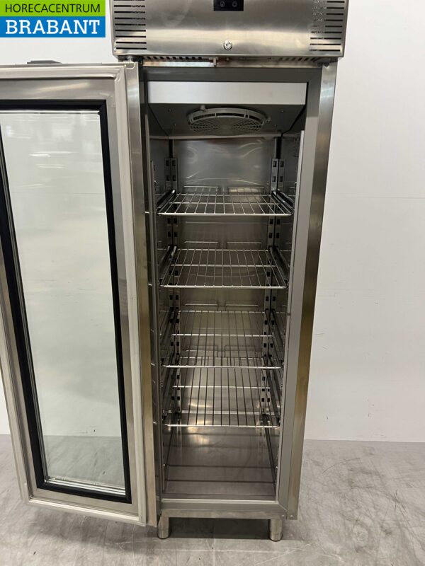 Edelstahl Polaris Glastürkühlschrank 562 Liter 230V Horeca – Bild 4