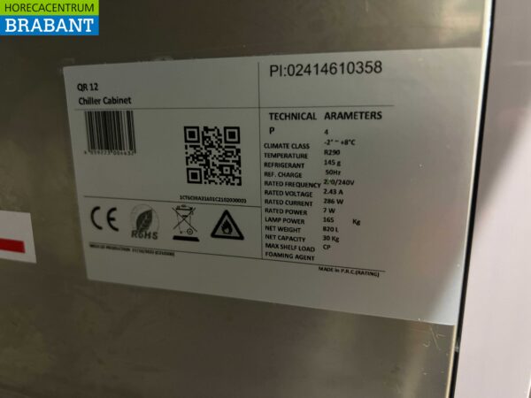 CoolHead 2-türiger Kühlschrank aus Edelstahl 1255 Liter 230V Horeca – Bild 5