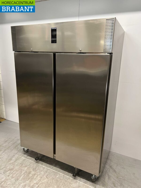 Edelstahl Polaris AD 140 BT Doppeltüriger 2-türiger Gefrierschrank Kühlschrank 1400 Liter 230V Horeca – Bild 2