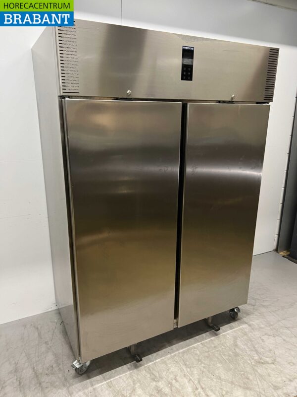 Edelstahl Polaris AD 140 BT Doppeltüriger 2-türiger Gefrierschrank Kühlschrank 1400 Liter 230V Horeca – Bild 3