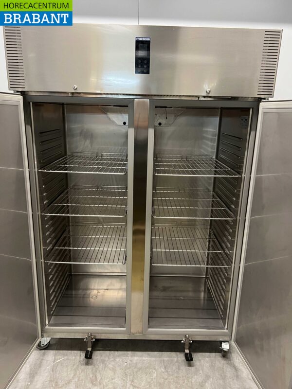 Edelstahl Polaris AD 140 BT Doppeltüriger 2-türiger Gefrierschrank Kühlschrank 1400 Liter 230V Horeca – Bild 4