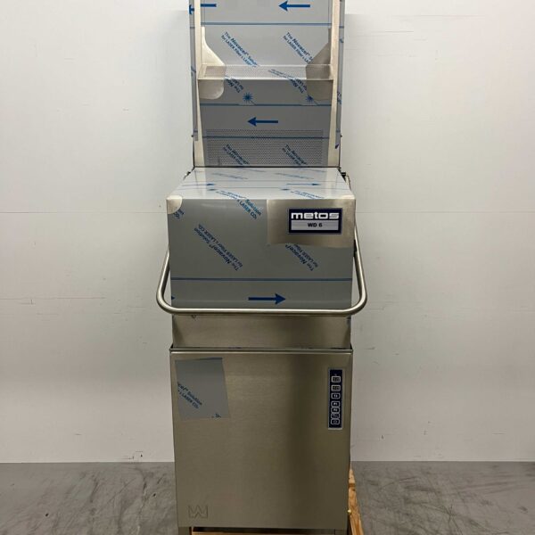 Edelstahl Rhima Durchschubspülmaschine WD-6 PLUS GREEN Dampfkondensator 400V Horeca