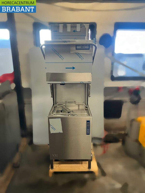 Edelstahl Rhima Durchschubspülmaschine WD-6 PLUS GREEN Dampfkondensator 400V Horeca – Bild 5