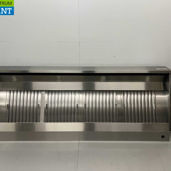 Edelstahl-Dunstabzugshaube Haube Motor 2500 kuub Schräges Modell Premium-line 250 cm 230V Horeca