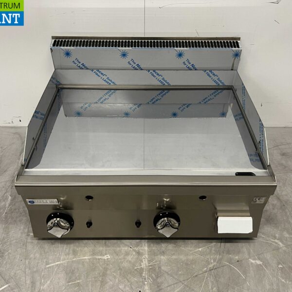 Edelstahl Mareno Mirror Backplatte Grillplatte Verchromt 80 cm GAS Horeca