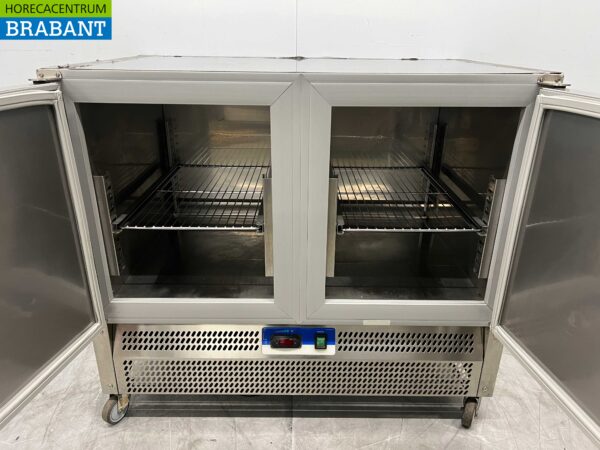 Edelstahl Afinox Mobile gekühlte Werkbank 2 Türen 100 cm 230V Horeca – Bild 4