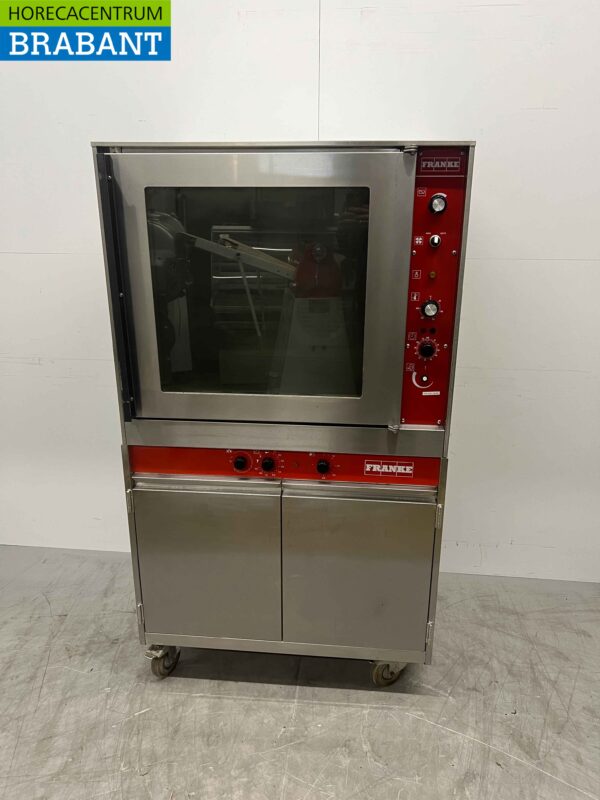 Mobiler Franke Bake-off-Backofen aus Edelstahl mit Gärschrank 60/40 cm 400V Horeca