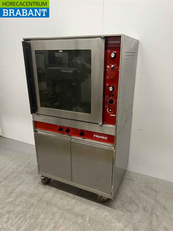 Mobiler Franke Bake-off-Backofen aus Edelstahl mit Gärschrank 60/40 cm 400V Horeca – Bild 2