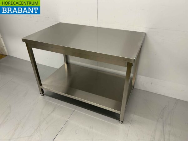 Edelstahl Arbeitstisch Basic-line 120 x 70 x 85 cm Catering – Bild 2