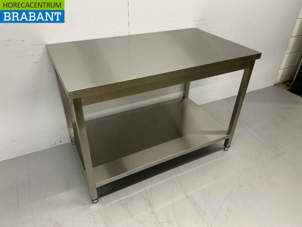 Edelstahl Arbeitstisch Basic-line 120 x 70 x 85 cm Catering – Bild 3
