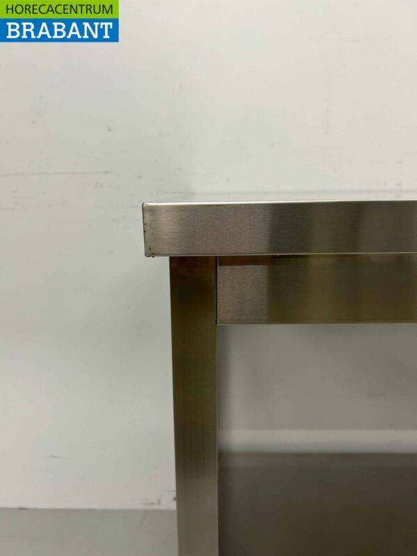 Edelstahl Arbeitstisch Basic-line 120 x 70 x 85 cm Catering – Bild 4