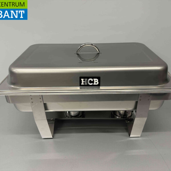 HCB Chafing dish Set aus Edelstahl 1 x 1/1, 2 x 1/2 und 3 x 1/3 GN Horeca