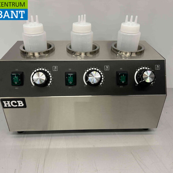 Edelstahl Soßenwärmer Flaschenwärmer 3 x 950 ml Schokolade Käse Marmelade Whiskey 230V Horeca