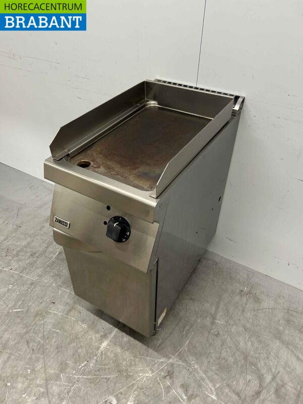 Edelstahl Zanussi Grillplatte Glatte Griddle 40 cm 400V Horeca – Bild 2