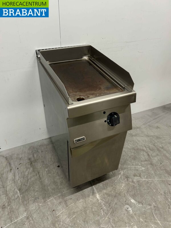 Edelstahl Zanussi Grillplatte Glatte Griddle 40 cm 400V Horeca – Bild 3