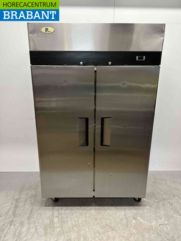 Edelstahl Pelican Doppeltüriger 2-türiger Kühlschrank 900 Liter 230V Horeca