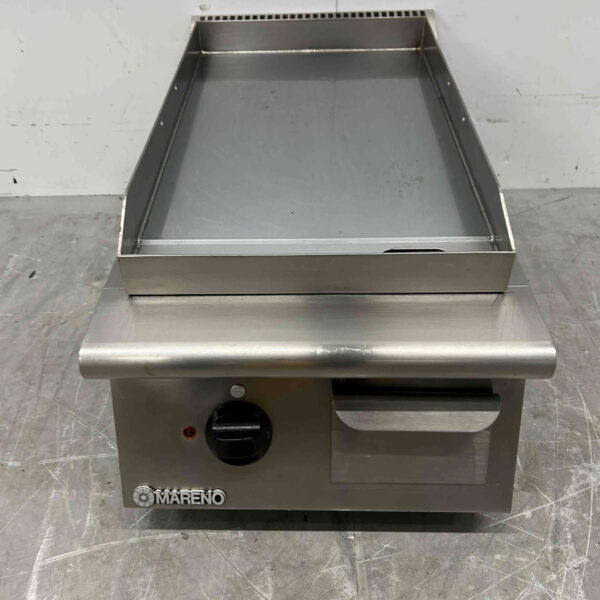 Edelstahl Mareno Grillplatte Backblech 40 cm 400V Horeca