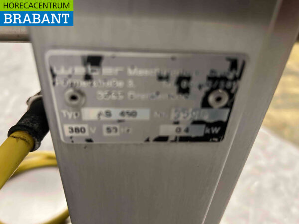 Edelstahl Weber AS450 Enthäutungsmaschine Enthäutungsmaschine 400V Metzgerei Catering – Bild 6