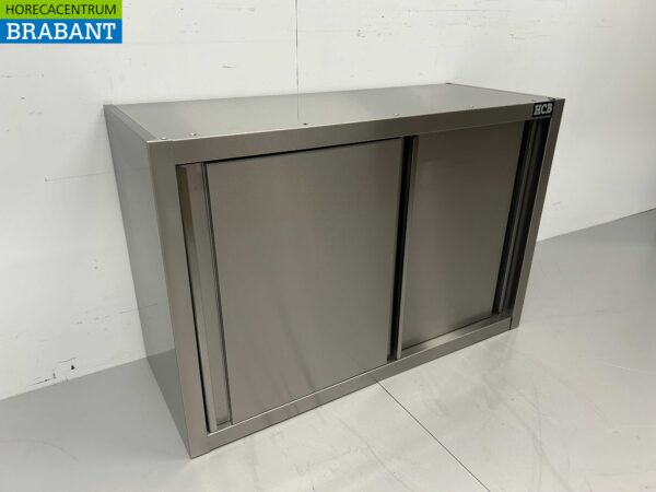 Edelstahl-Hängeschrank Premium-line 2 Schiebetüren 100 cm Catering – Bild 3