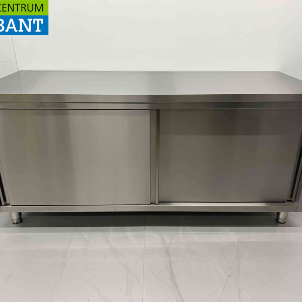 Edelstahl HCB Arbeitsschrank 2 Schiebetüren Premium-line 180 cm Catering