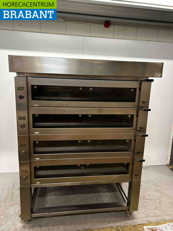 Edelstahl Wiesheu EBO 128 Deckoven Ladenbackofen Etagenbackofen 4 Schichten 400V Horeca