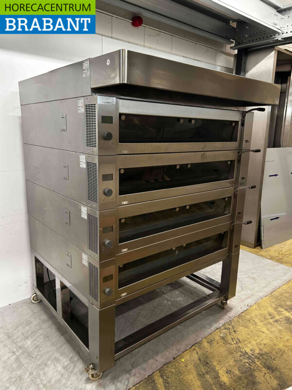 Edelstahl Wiesheu EBO 128 Deckoven Ladenbackofen Etagenbackofen 4 Schichten 400V Horeca – Bild 3
