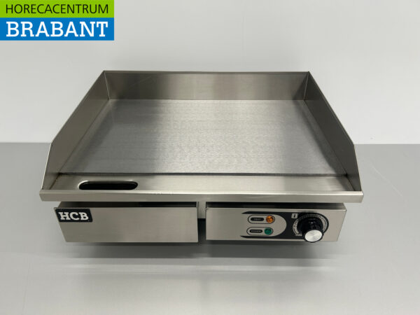 Edelstahl Grillplatte Glatte Platte 55 cm 230V Horeca
