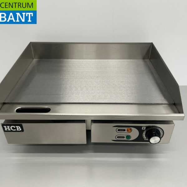 Edelstahl Grillplatte Glatte Platte 55 cm 230V Horeca