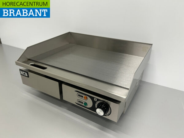 Edelstahl Grillplatte Glatte Platte 55 cm 230V Horeca – Bild 2