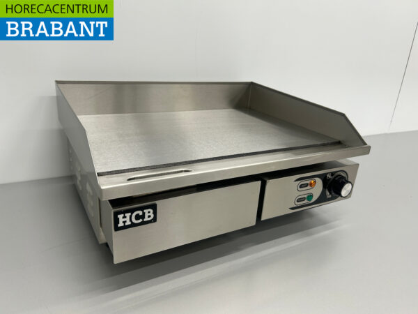 Edelstahl Grillplatte Glatte Platte 55 cm 230V Horeca – Bild 3