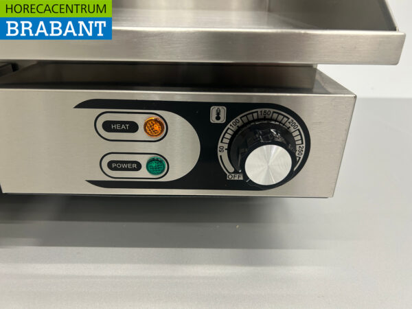 Edelstahl Grillplatte Glatte Platte 55 cm 230V Horeca – Bild 5