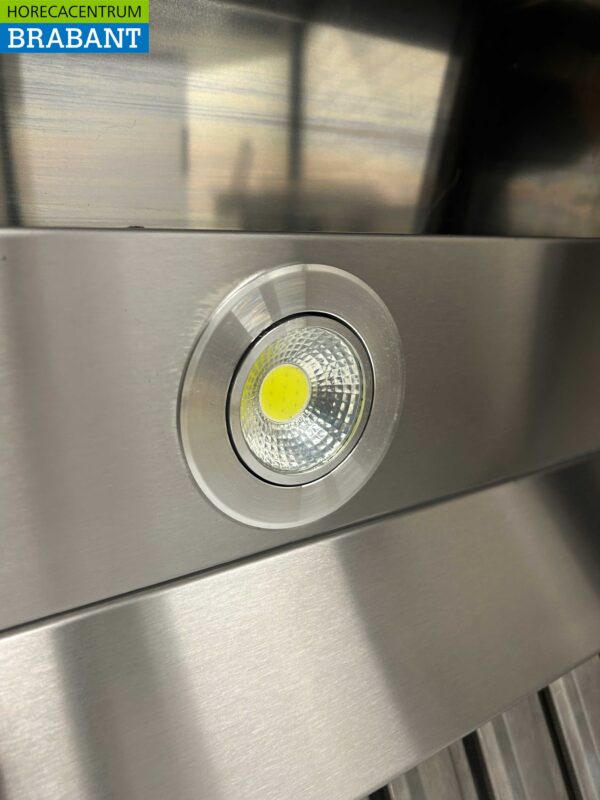 Edelstahl-Dunstabzugshaube mit Lamellenfiltern Premium-line 300 cm schräg Modell Horeca – Bild 5