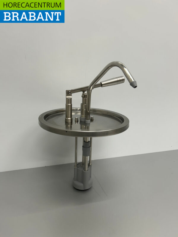 HCB Edelstahl Eimerspender Sauce Pumpe mit Siphonsteuerung 10 Liter Catering
