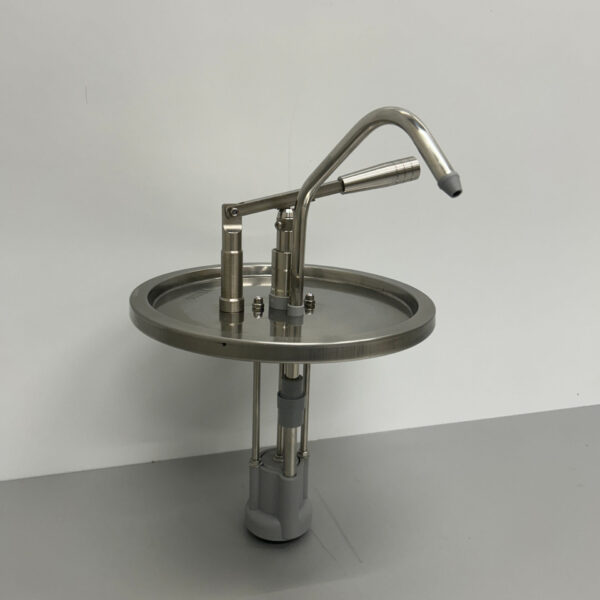HCB Edelstahl Eimerspender Sauce Pumpe mit Siphonsteuerung 10 Liter Catering