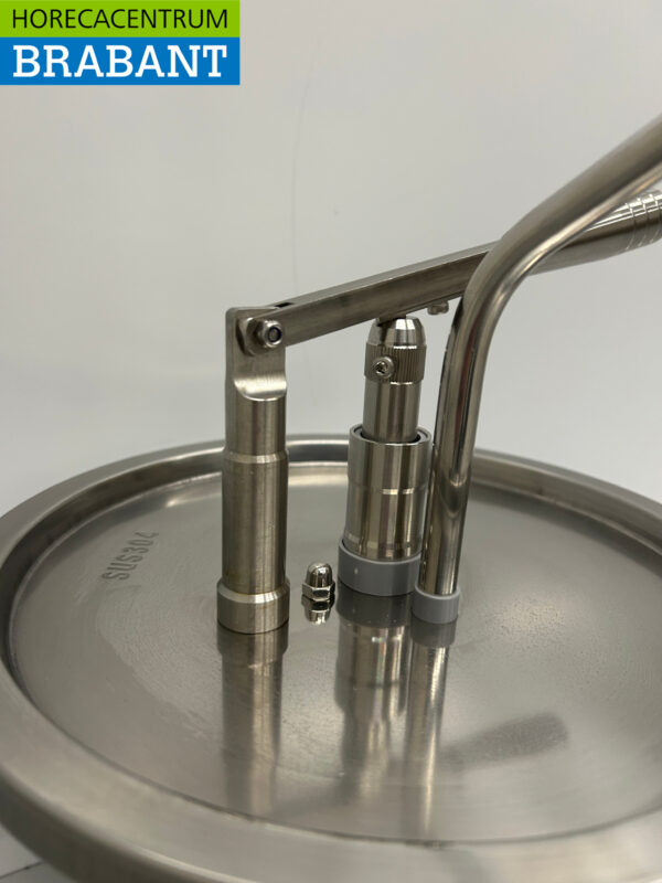HCB Edelstahl Eimerspender Sauce Pumpe mit Siphonsteuerung 10 Liter Catering – Bild 3