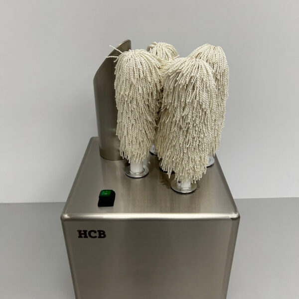 HCB Edelstahl-Glaspoliermaschine Poliermaschine 300 Gläser pro Stunde 230V Horeca