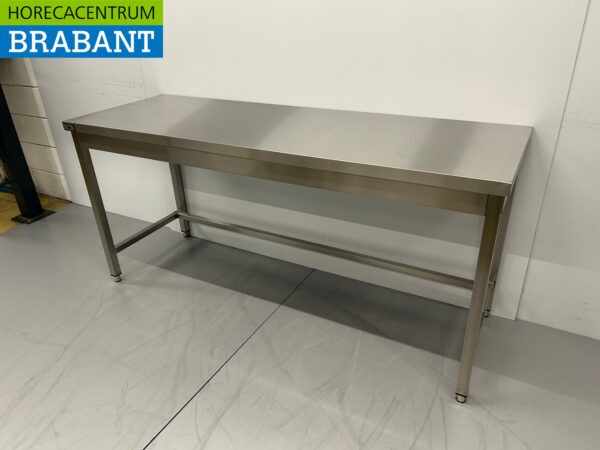 Edelstahl Arbeitstisch Basic-line 180 x 60 x 85 cm Catering – Bild 2