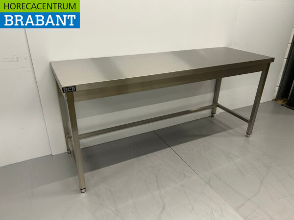 Edelstahl Arbeitstisch Basic-line 180 x 60 x 85 cm Catering – Bild 3