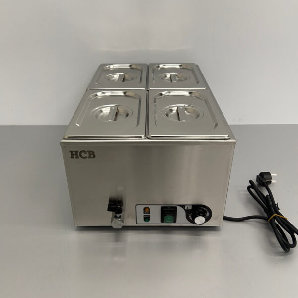 Edelstahl HCB Bain marie 4 x 1/4 GN 230V Horeca