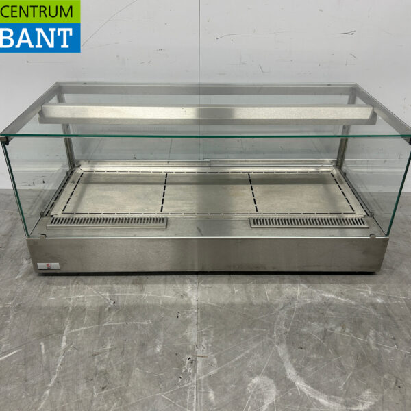 Edelstahl Ubert-Wärmevitrine Heizvitrine 106 cm 230V Horeca